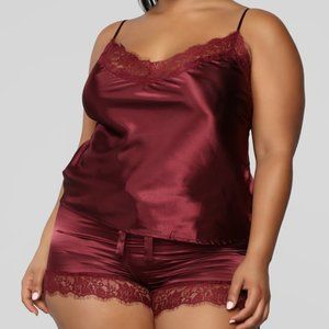 Needs Attention Satin PJ Set